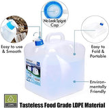 INNO STAGE 2 PACK Collapsible Water Container 5.3 Gallon with Spigot, Camping Water Storage Carrier Jug for Outdoors Hiking, Foldable Portable Water Canteen