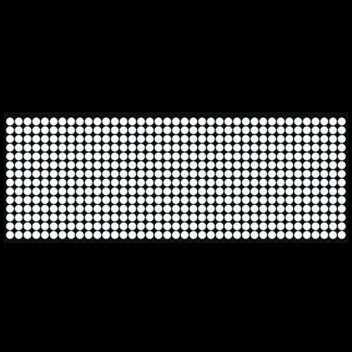 Golf Club & Golf Ball, White Reflective Dot Stickers, 3M Weatherproof Decals for Enhanced High Speed Camera Detection and Simulators, 1/4 Inch Size, Pack of 546