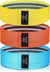 Renoj Resistance Bands, Exercise Workout Bands for Women and Men, 3 Set of Stretch Bands for Booty Legs for Yoga Starter, Pilates Flexbands