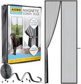 AUGO Magnetic Screen Door - Self Sealing, Heavy Duty, Hands Free Mesh Partition Keeps Bugs Out - Pet and Kid Friendly - Patent Pending Keep Open Feature - 38 Inch x 97 Inch