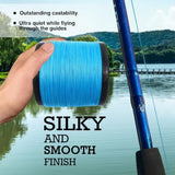 Reaction Tackle Braided Fishing Line - Pro Grade Power Performance for Saltwater or Freshwater Fish - Colored Fishing Line Braid for Extra Visibility