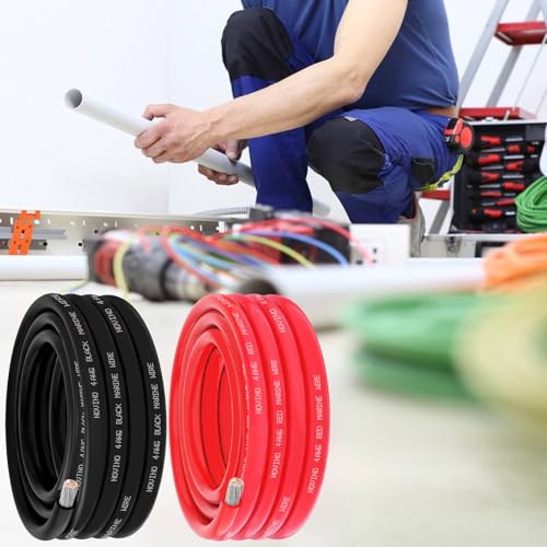 4 Gauge Marine Wire 4 AWG Marine Grade Wire Include 4 Gauge 20FT Red & 20FT Black,4 AWG Tinned Copper Oxygen-Free Cable for Automotive Boat Camper Trailer Speaker Battery Lighting Solar Panel Outdoor