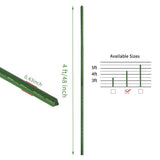 G-LEAF Garden Stakes 4 ft Plastic Coated Steel Tube Sturdy Metal Plant Sticks for Tomato,Cucumber,Bean,Tree,Pack of 50