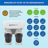 Aquasana Under Sink Water Filter System - Reduces PFAS, Lead, & Chlorine in Drinking Water - Under Counter Claryum Filtration for Kitchen - 2-Stage - Brushed Nickel Faucet - AQ-5200.55