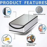 Attic Stairs Insulation Cover 25"x54"x11", Pull Down Ladder Attic Door Insulation Cover for Garage, Easy Use Installation Tool 400 Staples