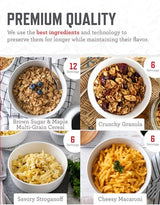 READYWISE - Ready Grab Bag, 60 Servings, Emergency Food Supply, MRE, Freeze Dried Survival Food, Meal Essentials for Camping, Hiking, & Emergencies, Individually Packaged, up to 25 year shelf life