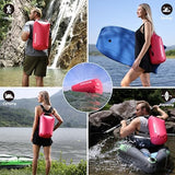 MARCHWAY Floating Waterproof Dry Bag Backpack 5L/10L/20L/30L/40L, Roll Top Sack Keeps Gear Dry for Kayaking, Rafting, Boating, Swimming, Camping, Hiking, Beach, Fishing