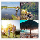 Fishing Chairs with Rod Holder, Folding Ice Fishing Chair for Adults Outdoor Camping Chair Leg Adjustable with Cooler Bag and Storage Bag for Ice Fishing, Camp, Lawn, Patio, Garden (Black)