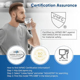 PUREPLUS 10" x 4.5" Whole House Pleated Sediment Filter for Well Water, Replacement Cartridge for GE FXHSC, Culligan R50-BBSA, Pentek R50-BB, DuPont WFHDC3001, American Plumber W50PEHD, GXWH40L, 4Pack