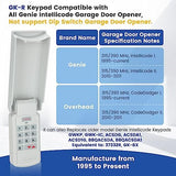 1 for Genie Garage Door Opener Keypad, Compatible with Genie Garage Door Openers, for Model GK-R 37332R GK-BX GWKP, GWK-IC, ACSDG, ACSDA1, ACSD1G