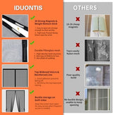 Fiberglass Magnetic Screen Door Fit Door Size 36 x 80 in- Heavy Duty Fiberglass Screen Door Mesh for Interior Door, Patio and Sliding Doors - Door Screen Magnetic Closure Let Fresh Air in