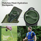 MARCHWAY 2L/2.5L/3L TPU Hydration Bladder, Ultra Durable Water Reservoir Bag with Insulated Tube for Hydration Pack for Cycling, Hiking, Running, Climbing, Biking