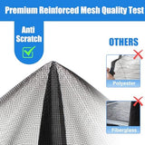 Magnetic Screen Door Left Right Side Opening Polyethylene Terephthalate Mesh Greater Than Fiberglass and Polyester Easy Install Fit Door Size