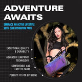 Sojourner Rave Hydration Pack - Hydration Backpack - Hydropack with 2L Bladder - Water Backpack for Festivals, Hiking, Running, Biking and More