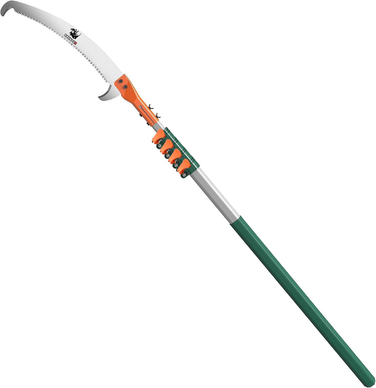 HUNKENR Tree Pruner Pole Saw Manual Extendable Long Tree Pruner Extendable，Pole Pruning Saw 18ft