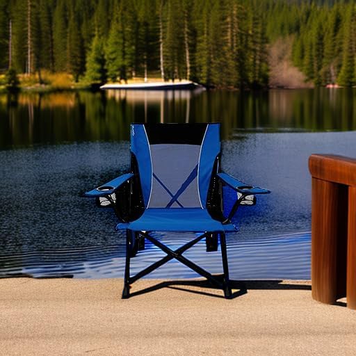 Kijaro Dual Lock Folding Camp Chairs - Versatile for Sports, Outdoors & Lawns - Locks Positions - Maldives Blue