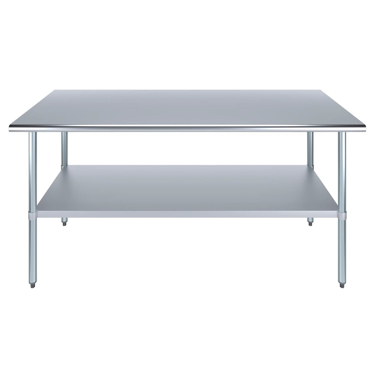 AmGood 30 in. x 72 in. Stainless Steel Work Table | Metal Kitchen Food Prep Table | NSF