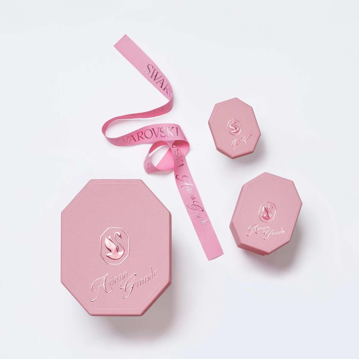 Ariana Grande Pierced Stud Crystal Earrings in Rhodium Finish - Part of the Ariana Grande x Swarovski Capsule Collection