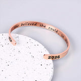 M MOOHAM Graduation Gift for Her 2026, High School College Graduation Gifts Bracelet for Her Women, Class of 2026 Grad Gift