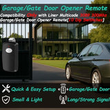 3 Replacement for Multicode Garage Gate Door Opener Remote,3089,308911,MCS308911,10 dip Switch,Black,300mhz