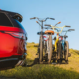 Hollywood Racks Destination 4 Hitch Bike Rack, Lightweight, Black - Platform Style Bike Rack for Car Carries up to 4 Bikes for Safe, Secure Transport - Fits Most Bike Styles, Sizes and Models