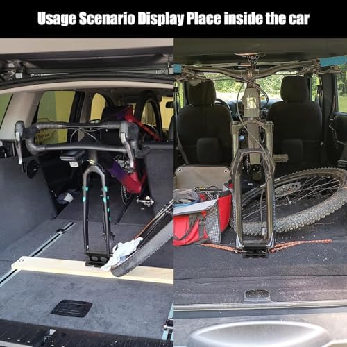 RYANSTAR RACING 2Pack Bicycle Rack Mount Front Fork Mount Bracket with Quick Release Alloy Fork Block Mounts Compatible with Most Mountain Bikes Road Bicycles E Bikes