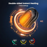 AI Hand Warmers Rechargeable 2 Pack,6000mAh Rechargeable Hand Warmer,20Hrs Long Heating Electric Hand Warmer,Portable Pocket Heater,Pocket Size Hand Warmer, Gifts for Christmas