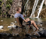 MARCHWAY Lightweight Folding Camping Chair, Stable Portable Compact for Outdoor Camp, Travel, Beach, Picnic, Festival, Hiking, Backpacking, Supports 330Lbs (Khaki)