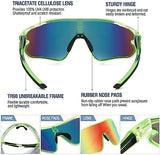 DUCO Kids Sunglasses Youth Baseball Sun Glasses Lightweight TR90 Frame UV400 Sports Cycling Shades for Boys Girls DK268