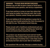 ALPHA BEARD Growth Vitamins | Biotin 10K MCG, OptiMSM®, goMCT®, BioPerine®, Collagen | Beard and Hair Growth Supplement for Men | Regrow Stronger, Thicker, Healthier Facial Hair - for All Hair Types