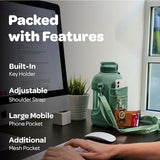 Hydracy Water Bottle with Time Marker -Large BPA Free Water Bottle & No Sweat Sleeve -Leak Proof Gym Bottle with Fruit Infuser Strainer & Times to Drink -Ideal for Fitness Sports & Outdoors