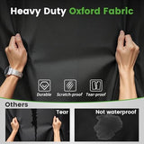 10L0L 2/4/4+2 Passenger Golf Cart Cover Fits for Yamaha EZGO Club Car, 420D Waterproof Durable Polyester Golf Cart Cover with Three Zipper Doors Windproof Sunproof - Black/Army Green/Sliver