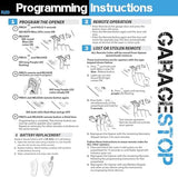 Garage Stop 2X for Genie Intellicode Garage Door Remote, G3T-BX G3T-R 3-Button Genie Garage Door Opener Remote Replacement, Auto-Seek Dual Frequency (1997 to Present)