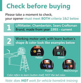 2 for Liftmaster Chamberlain Craftsman Garage Door Opener Remote Keychain 890max