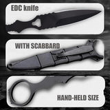 Portable Fixed Blade Knife With Sheath 440c Steel Blade Camping Knife Portable Straight Knife With Kydex Sheath With Sheath And Clip