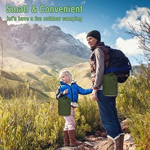 Hammock Camping, Portable Single/Double Hammocks for Outdoor Hiking Travel Backpacking - 210D Nylon Hammock Swing for Backyard & Garden (Green/Khaki)