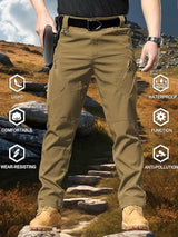 AUTIWITUA Men's Tactical Cargo Pants Water Resistant Lightweight Hiking Pants Outdoor Work Pants with Multi Pockets(No Belt)