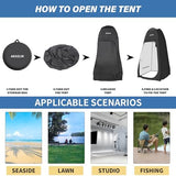 AKOZLIN Portable Pop Up Shower Tent Instant Privacy Dressing Changing Tent Outdoor Shower Room Camp Toilet Tent