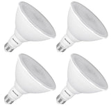 Maelsrlg PAR38 LED Flood Light Bulbs Outdoor, 18W (120W Equivalent), Daylight 5000K, Dimmable Weatherproof LED Outdoor Flood Lights with E26 Base, 1800LM, 4 Pack