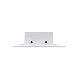BUILDMART - 8x4 White Modern AC Vent Cover - Decorative Air Vent - Standard Linear Slot Diffuser - Register Grille for Ceiling, Walls & Floors - Texas Buildmart