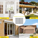 LIAMST Garage Door Screen 16 * 9FT，2 Car Garage Doors- Reinforced Fiberglass Door Screen,Stronger High Energy Magnets ， Magnetic Screen Door