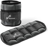 Sportneer Adjustable Ankle Weights 1 Pair 2 4 6 8 10 Lbs Leg Weight Straps for Women Men, Weighted Ankle Weights Set for Gym,Fitness, Workout,Walking, Jogging,1-5 lbs Each Ankle, 1 Pair 2-10 lbs