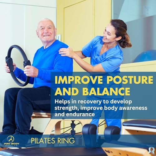 ProBody Pilates Fitness Ring – 14 Inch Pilates Ring for Focusing on Toning Inner Thighs, Arms, and Core