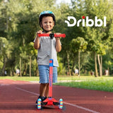 3-Wheel Kids Scooter - Lean-to-Steer Technology, Adjustable Height Handlebar, Anti-Slip Deck, Scooter for Boys & Girls Ages 3+, Child Safety Approved, Support Riders Up To 165 lbs, Red and Blue