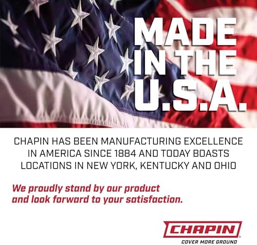 Chapin 22000 Made in USA Value Pack of 2 Units, 1 Gallon Lawn and Garden Pump Pressured Sprayer, for Spraying Plants, Garden Watering, Lawns, Weeds and Pests, Translucent White