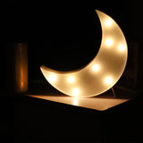 AUSAYE 3 PCS 3D Crescent Moon Light Cloud Led Star Lamp, Decorative Night Lights Room Decor NightLight for Kids Adults Birthday Baby Shower Party Christmas Gifts
