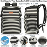 Camping Cooler Backpack 30 Cans, Soft Backpack Coolers Insulated Leak Proof Travel Cooler Bag Waterproof Lunch Picnic Beach Work Trip Thermal Bag Drink Beverage Beer Bag Cooler