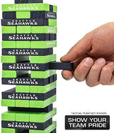 Wild Sports NCAA Pro Football Tabletop Stackers Block Game for College Football Fan, Dorm Game, Tailgate