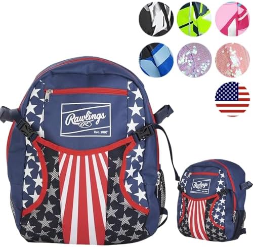 Rawlings | REMIX T-Ball & Youth Backpack Equipment Bag | Baseball/Softball | Multiple Colors