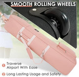 Golf Travel Bags for Airlines with Adjustable Support Rod and Detachable Shoulder Straps, Soft Foldable Golf Club Travel Covers, 900D Heavy Duty Oxford -Universal Size